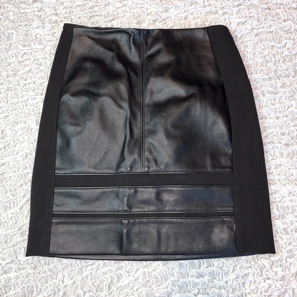 WHBM Vegan Leather Skirt